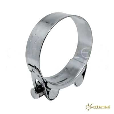 ABRAZADERA ALTA PRESIÓN CON PERNO INOX SS201-W4 92-97 — HidraTec Chile