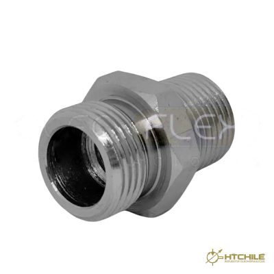 ADAPTADOR FRENO PULMON M19X1.5-NPT3/8" ACERO CARBONO — HidraTec Chile