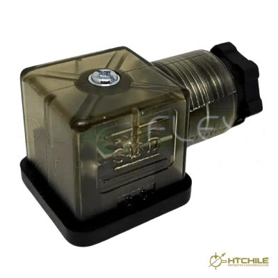 CONECTOR DIN 12-24V BIVOLTAJE CON LED HFC — HidraTec Chile
