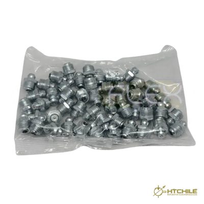 CAJA 50 UNIDADES DE GRASERA RECTA 8MM X 1 — HidraTec Chile