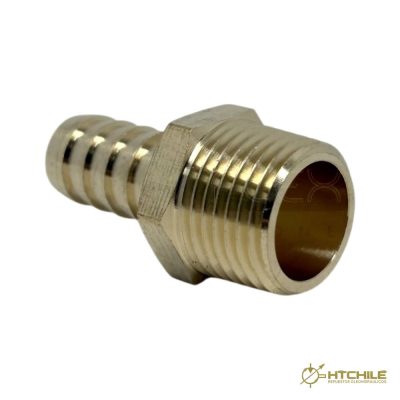 Niple Espiga x NPT Bronce — HidraTec Chile